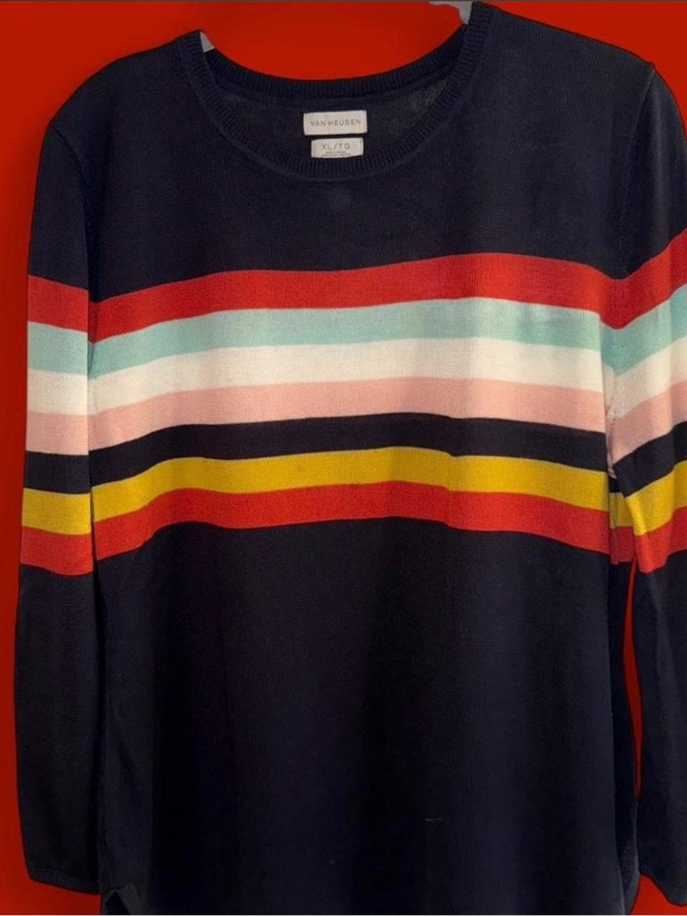 Van Heusen Dark Navy Knit Sweater - XL